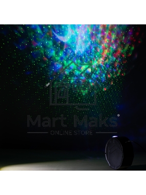 Проектор Ночь, лазерный, динамичный, ПДУ, IP20, USB, 220В EGNDS -ZN