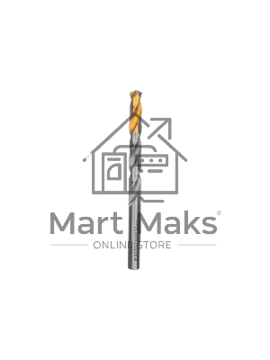 Сверло спиральное по металлу Denzel 10 x 133 мм, Р6М5, Golden Tip