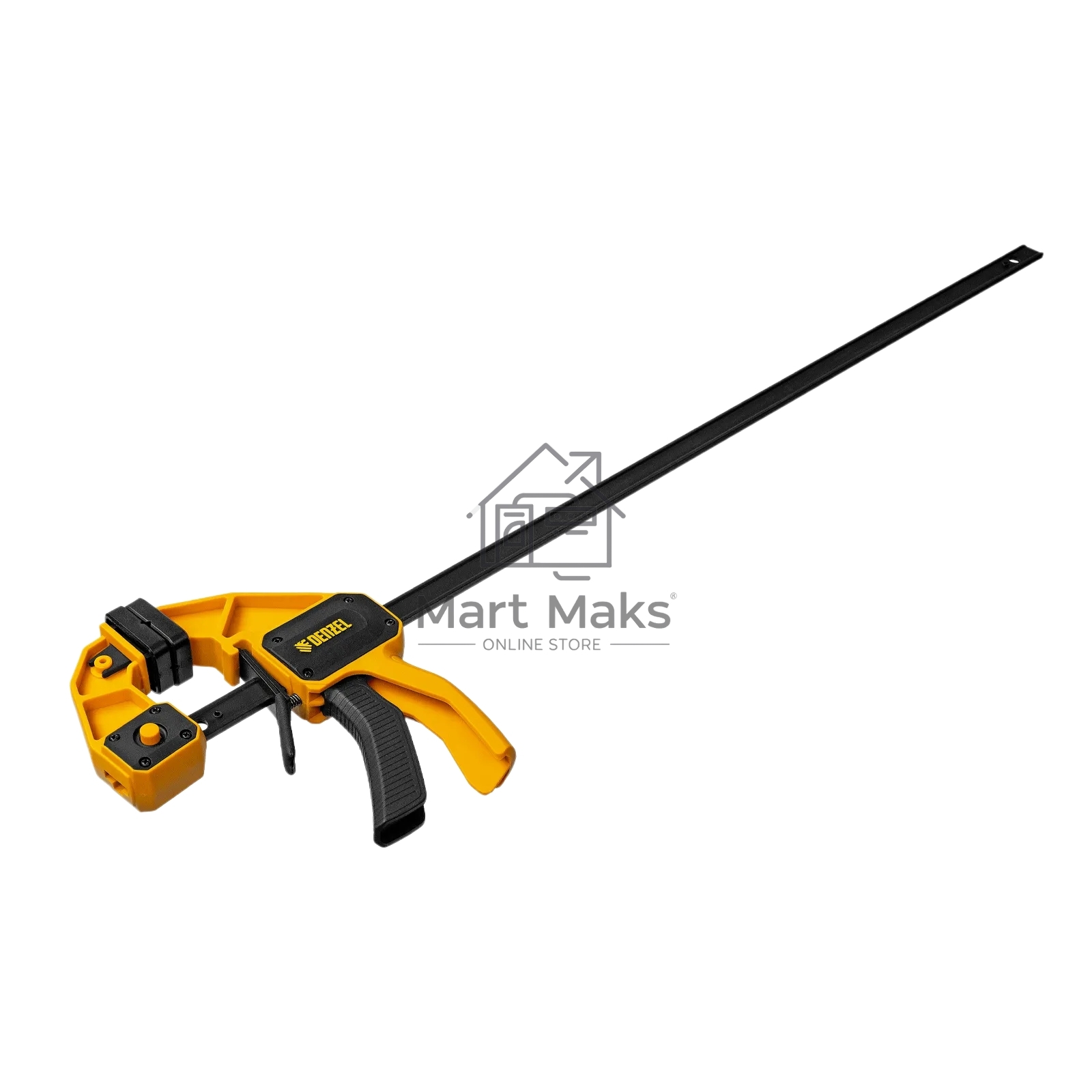 Струбцина Denzel F-образная, быстрозажимная, 600 х 80 мм, усиленный нейлоновый корпус