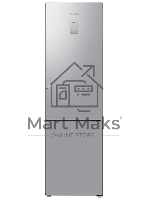 Холодильник Samsung RB37A5411SA графит двухкамерный 269/98л морозилка снизу, No Frost