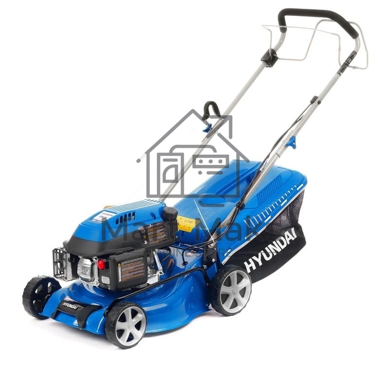 Бензиновая газонокосилка HYUNDAI L 4310S двигатель HYUNDAI ICV150,4-х такт, 3,5 л.с./149 см3, 43 см, 225-75 мм, 32 кг