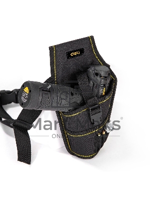 Поясная сумка-кобура монтажника Deli DL430004 260 x 150 мм, 4 кармана, ткань Оксфорд 600D