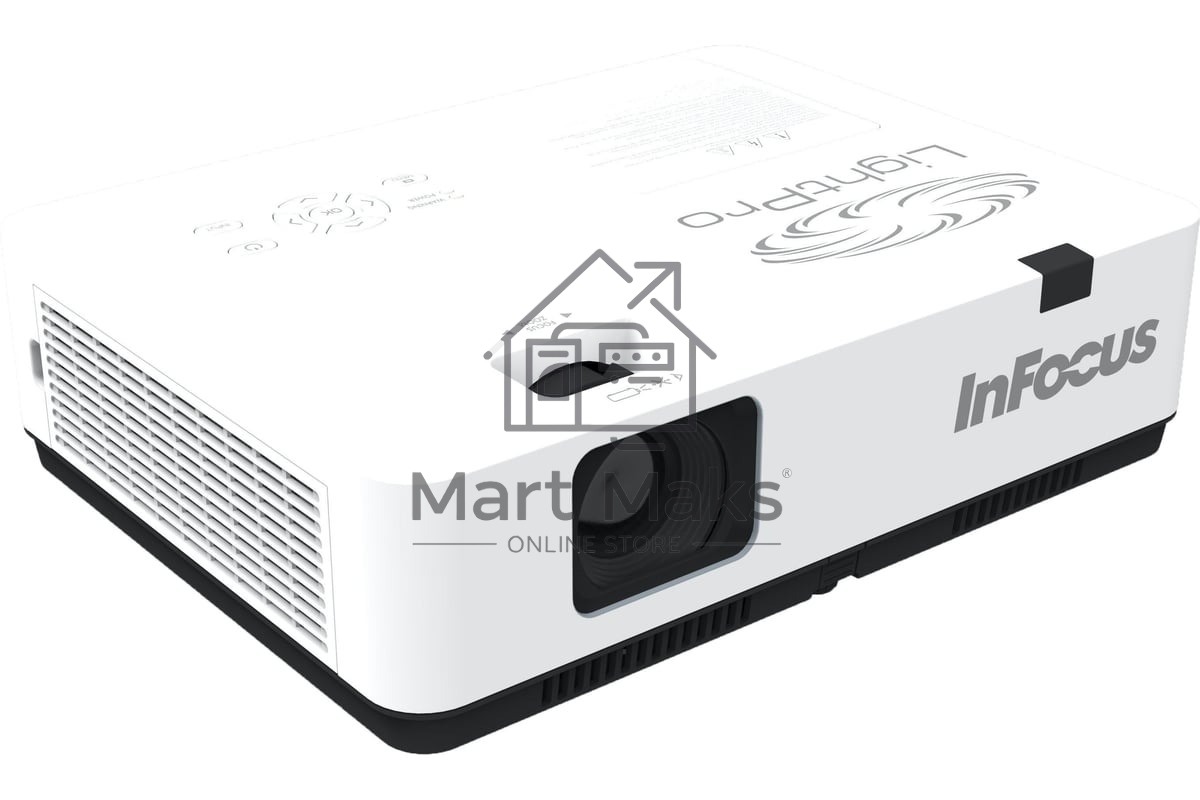 Проектор INFOCUS IN1049 3LCD, 5000 lm, WUXGA, 1.371.65:1, 50000:1, (Full 3D), 16W, 2хHDMI 1.4b, VGA in, CompositeIN, 3,5 мм audio IN, RCAx2 IN, USB-A, VGA out, 3,5 audio OUT, RS232, Mini USB B serv, RJ45, 3,3 кг
