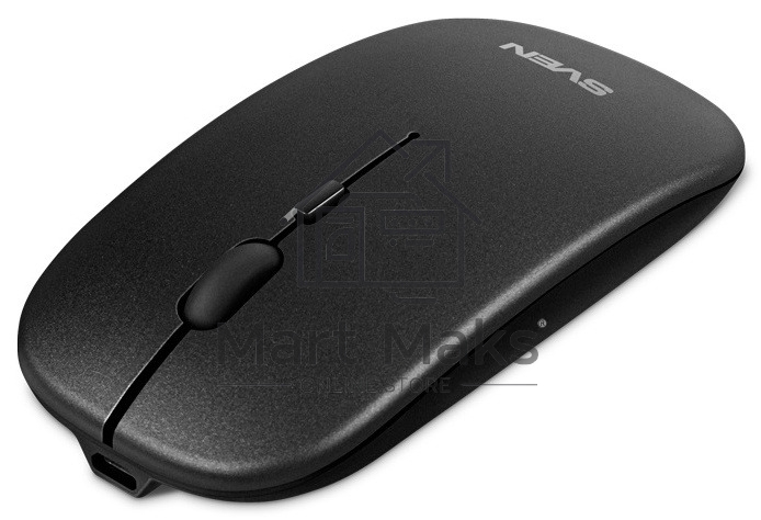 Мышь беспроводная SVEN RX-565SW темно-серый, 1600 dpi, радиоканал, USB, кнопки - 4