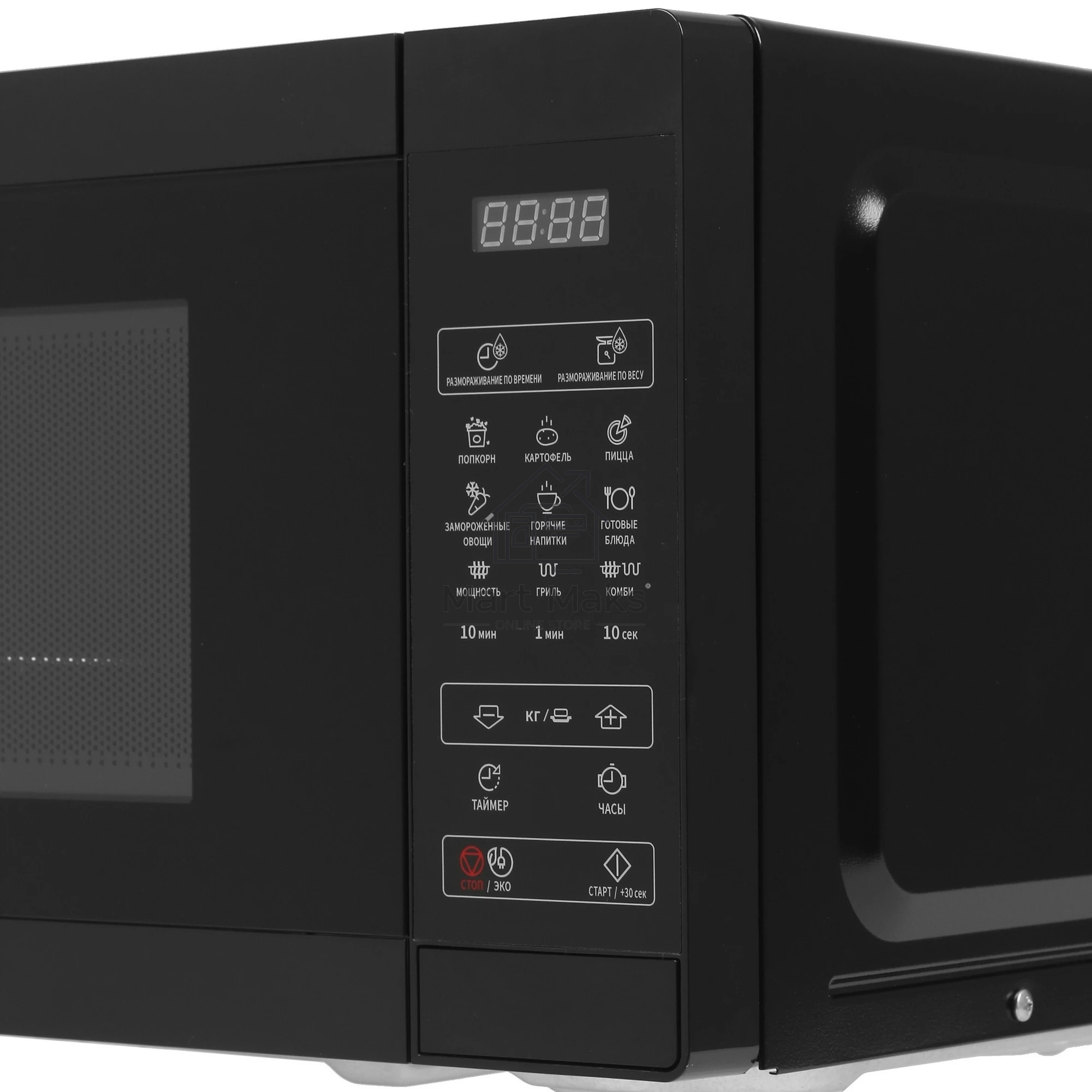 Микроволновая печь Sharp R-6800RK черный, 20 л, 800 Вт, переключатели - сенсор