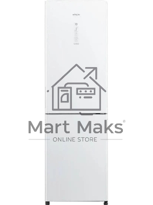 Холодильник Hitachi R-BG410PUC6X GPW белый двухкамерный 215/105л морозилка снизу, No Frost