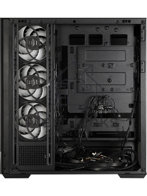 Компьютерный корпус ZALMAN P40 DS, ATX, черный, WINDOW, 9.1-inch LCD screen, 2xCombo(2.5” or 3.5”), 1x2.5”, 1xUSB TYPE-C, 2xUSB 3.0, SIDE 3x120мм ARGB, REAR 1x120мм ARGB