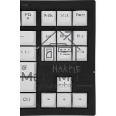 Клавиатура проводная игровая Defender Harpie GK-401 RU,чер/бел,87кн+FN,радуж,1.5м