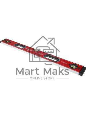 Уровень RGK U4080 пузырьковый 3глаз. магнит. красный