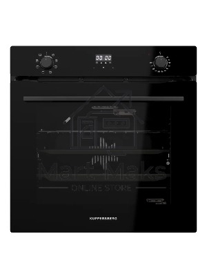Духовой шкаф Kuppersberg, High-Tech, 72 л, поворотное/сенсорное управление, дисплей, таймер, 7 режимов, макс. температура 300 градусов, телескопические направляющие (на 1 уровень), доводчик двери, цвет черный, цвет фурнитуры черный