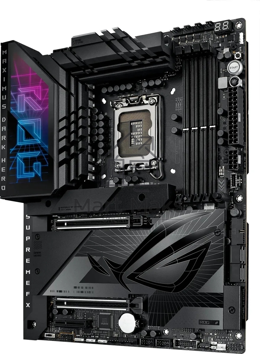 Материнская плата ASUS ROG MAXIMUS Z790 DARK HERO, LGA 1700, Intel Z790, 4xDDR5, 4xSATA, 5xM.2, 1xPCIe 5.0 x8, 1xPCIe 5.0 x16, 1xHDMI, 2xUSB-C 3.2 Gen 2, 1x 2.5Gb LAN, 4xUSB-A 3.2 Gen 1, 5xUSB-A 3.2 Gen 2, 5x3.5 мм, 7.1, Standard-ATX