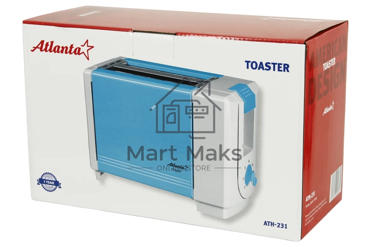 Тостер ATLANTA ATH-231 (blue)