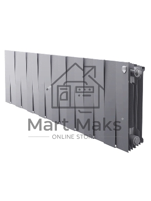 Радиатор биметаллический Royal Thermo PianoForte 300 Серебристый - 16 секц.