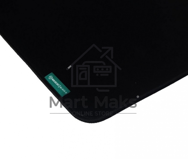 Коврик для мышки Raskat Black S (350*300, резина+ткань, прошитый край)