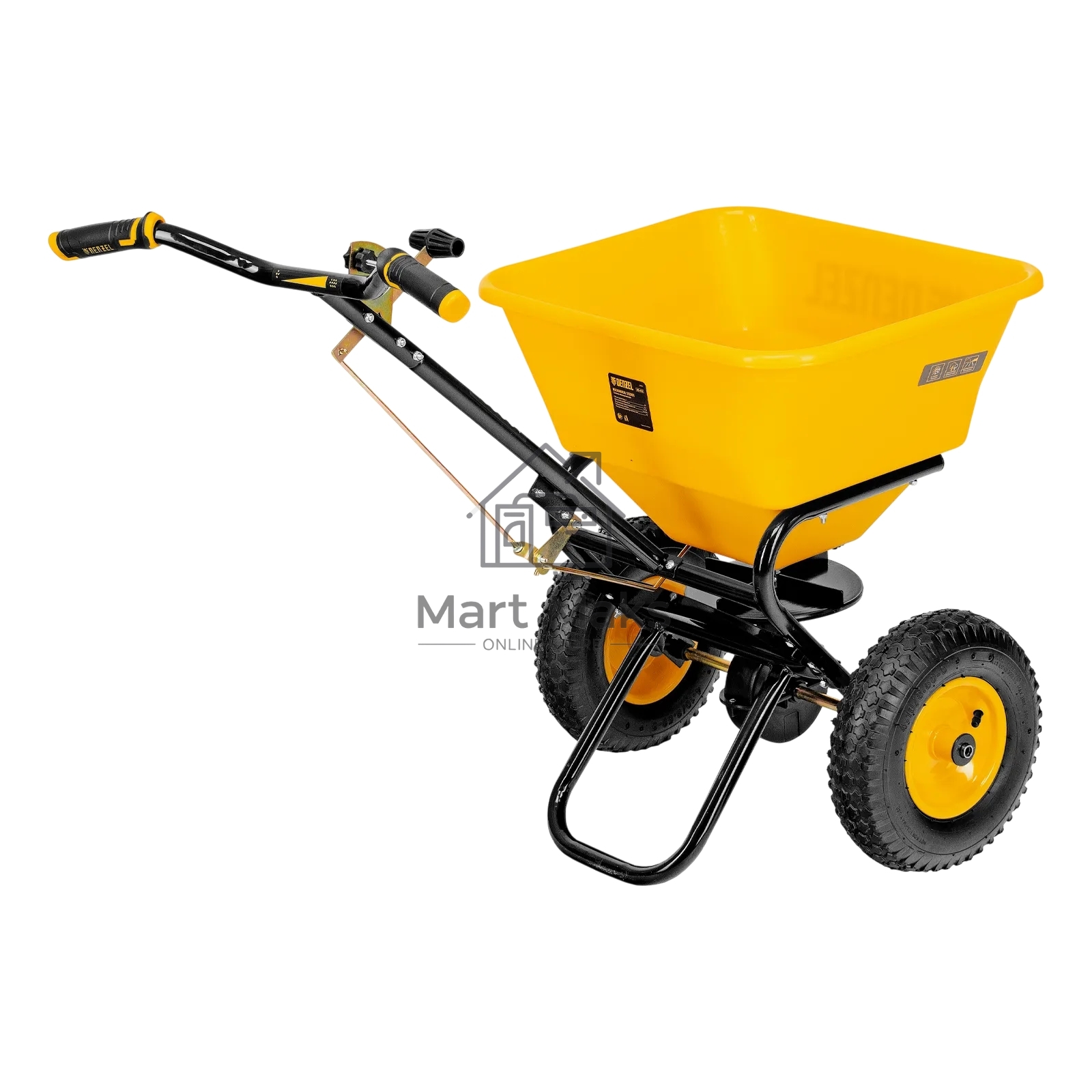 Механическая сеялка на колесах Denzel 45 л