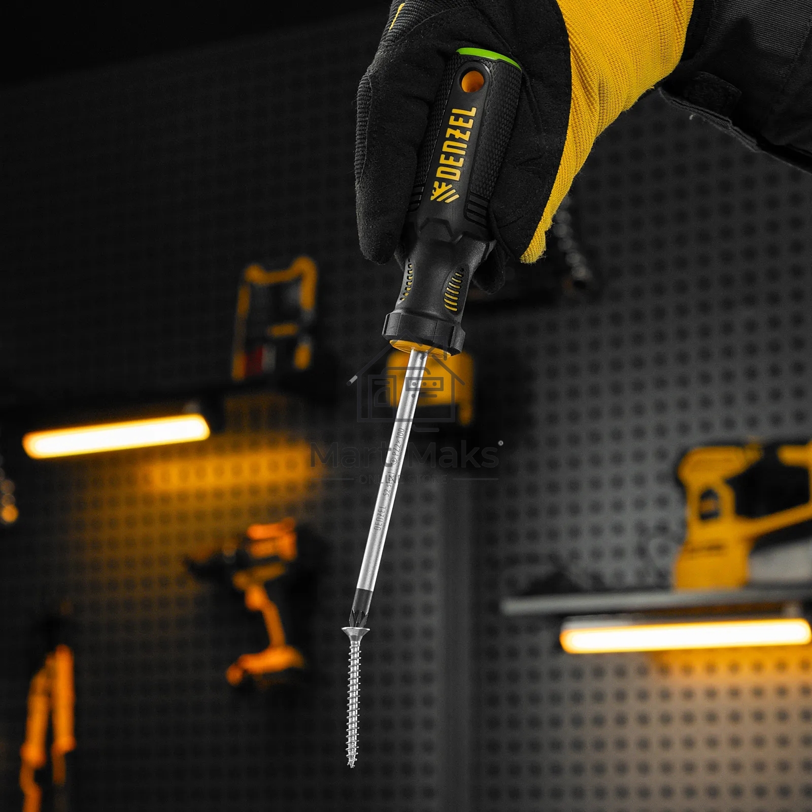 Отвертка Denzel PZ2x100 мм, S2, 3к рукоятка