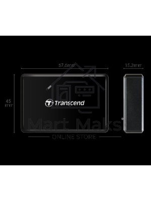 Кард-ридер Transcend RDF8/черный/SDXC,SDHC,microSDXC,microSDHC,CompactFlash,CompactFlash/USB 3.0/пластик