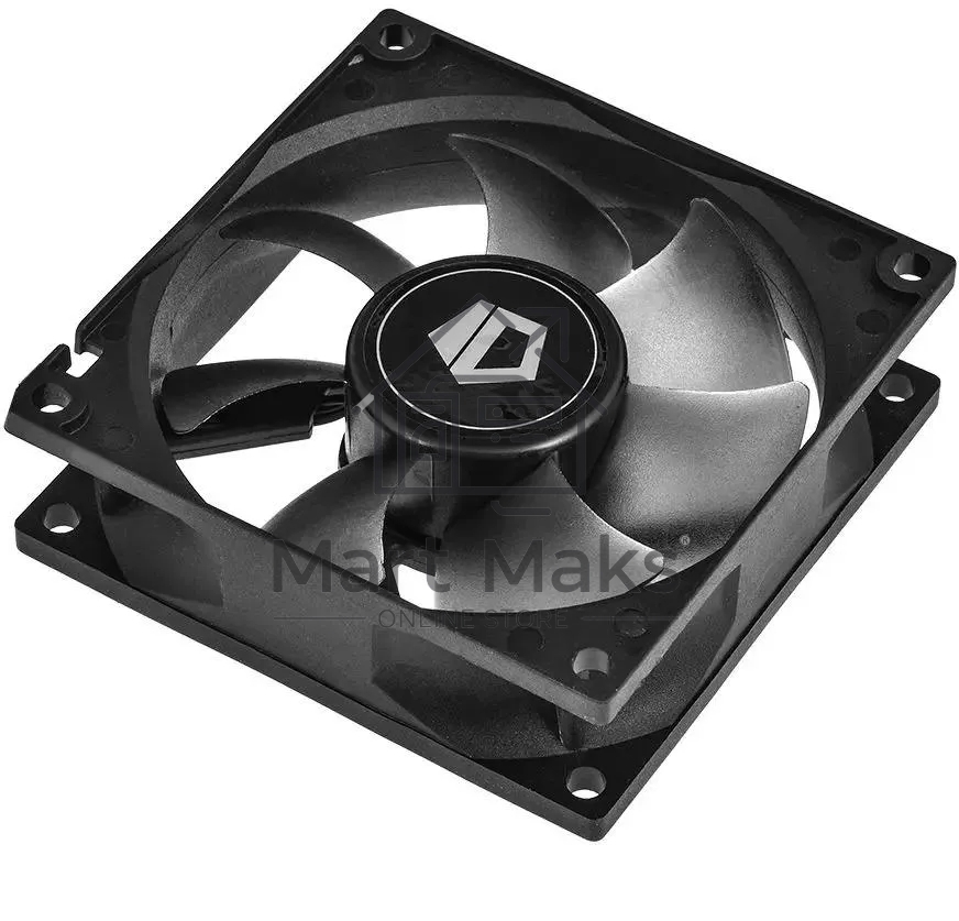 Вентилятор для корпуса ID-Cooling NO-8025-SD черный, 80 мм, 2000 об/мин, 21 дБ, 3 pin