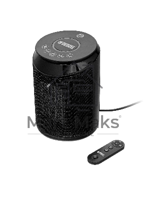 Тепловентилятор керамический Denzel DTFC-2000X, 1000/2000 Вт, 20 м2, 3 режима, пульт, Wi-Fi, термостат