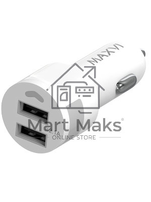 Автомобильное зарядное устройство Maxvi CCM-212 Plus M white 2.1A
