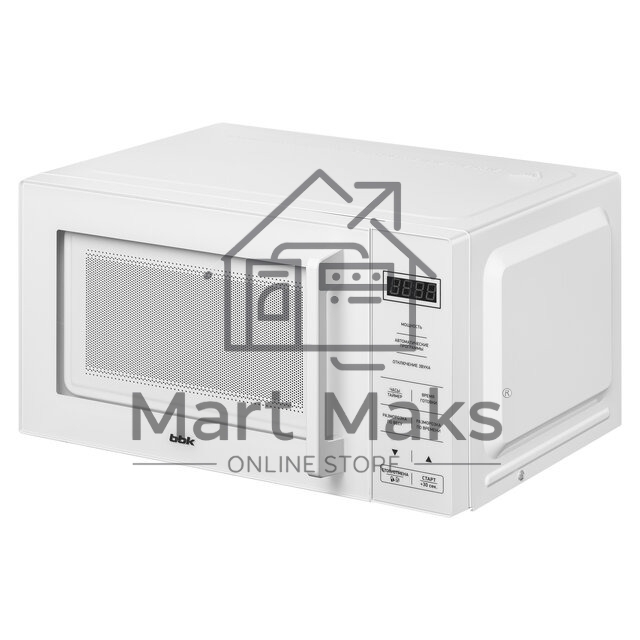 Микроволновая печь BBK 20MWS-751S/W белый, 20 л, 700 Вт, переключатели - сенсор