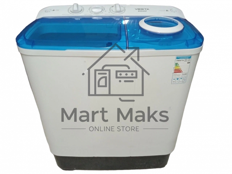 Стиральная машина VESTA WME60P Ex синий, загрузка вертикальная 6 кг