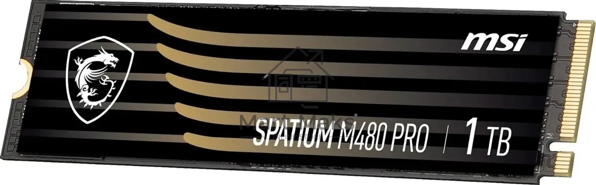 Накопитель SSD MSI SPATIUM M480 PRO, 1000GB, M.2 2280, PCIe 4.0 x4, NVMe, R/W 7400/6000
