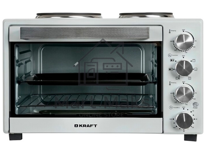 Мини-печь Kraft KFC-MOHP 380 HGR 38 л, 1600 Вт, серый