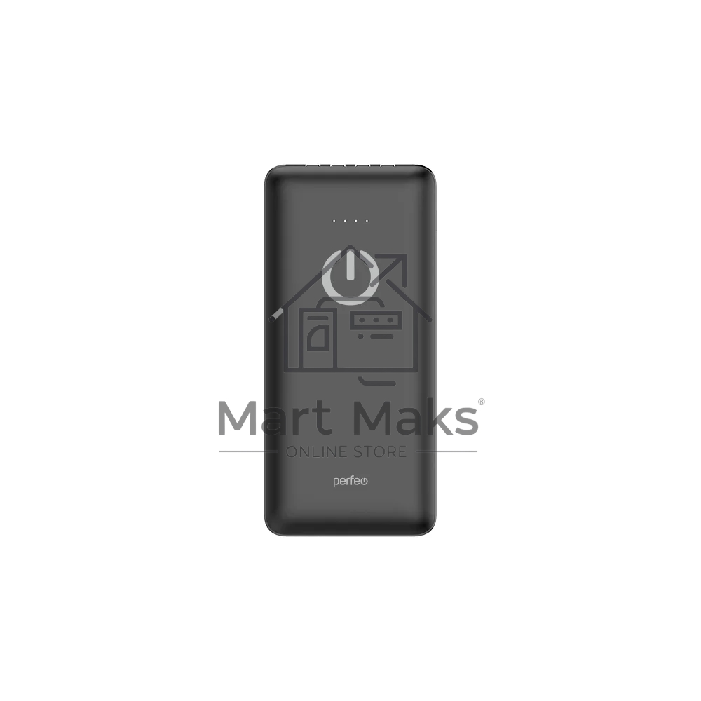 Портативный аккумулятор Powerbank Perfeo ABSOLUTE 10000mah In Micro usb,USB /Out USB,Micro usb,Type-C,Lightning, 2.1А/ Black (PF_B4878)