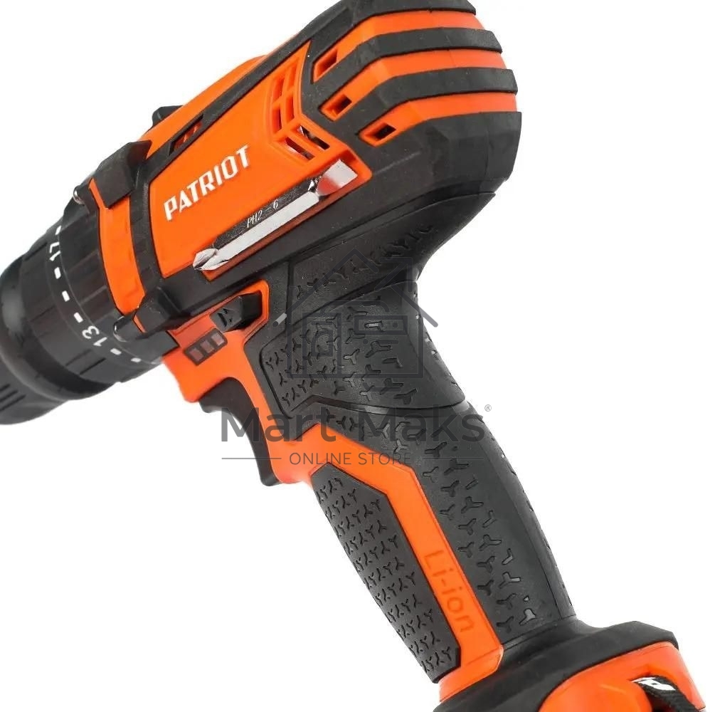 Дрель-шуруповерт аккумуляторная Patriot BR 203UES, Аккумуляторная, 20В, 2 АКБ, Кейс