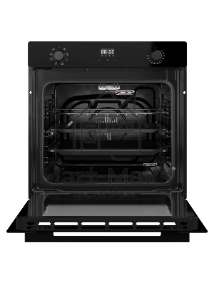 Духовой шкаф Kuppersberg, High-Tech, 72 л, поворотное/сенсорное управление, дисплей, таймер, 7 режимов, макс. температура 300 градусов, телескопические направляющие (на 1 уровень), доводчик двери, цвет черный, цвет фурнитуры черный