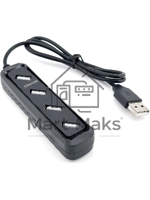 Разветвитель USB 2.0 BPH-1729 4порт. черный