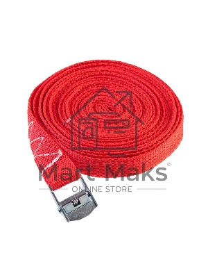 Ремень для крепления груза, с фиксатором, Rexant 6м красный 80-0247