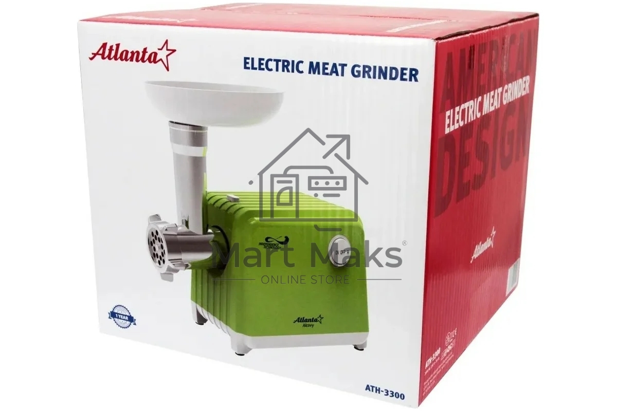 Мясорубка электрическая ATLANTA ATH-3300 (green)