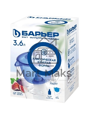 Кувшин БАРЬЕР Лайт синий 3,6л