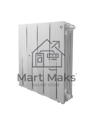 Радиатор биметаллический Royal Thermo PianoForte 500 белый VR80 - 8 секц.