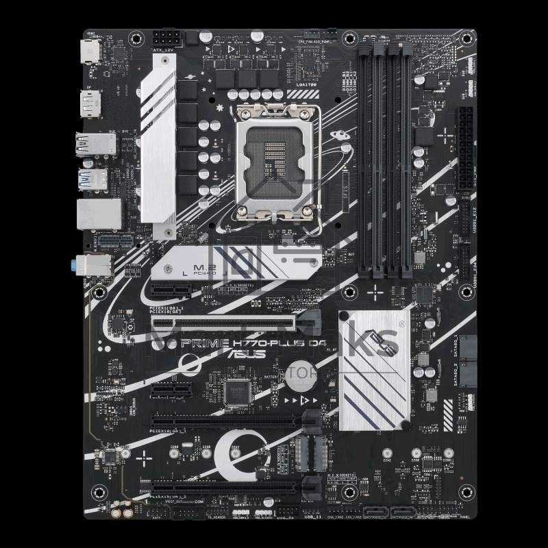 Материнская плата ASUS PRIME H770-PLUS D4, LGA1700, Intel H770, 4xDDR4, 4xSATA, 4xM.2, 1xPCIe 5.0 x16, 2xPCIe 4.0 x16, 2xPCIe x1, 1xDP, 1xHDMI, 1x2.5Gb LAN, 2xUSB-A 10Gbps, 3xUSB-A 5Gbps, 2xUSB-A 2.0, 1xUSB-C 10Gbps, 3x3.5 мм, 7.1, ATX
