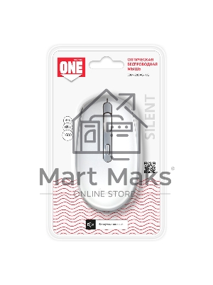 Мышь беспроводная Smartbuy (SBM-280AG-WG) ONE 280AG белый/серый