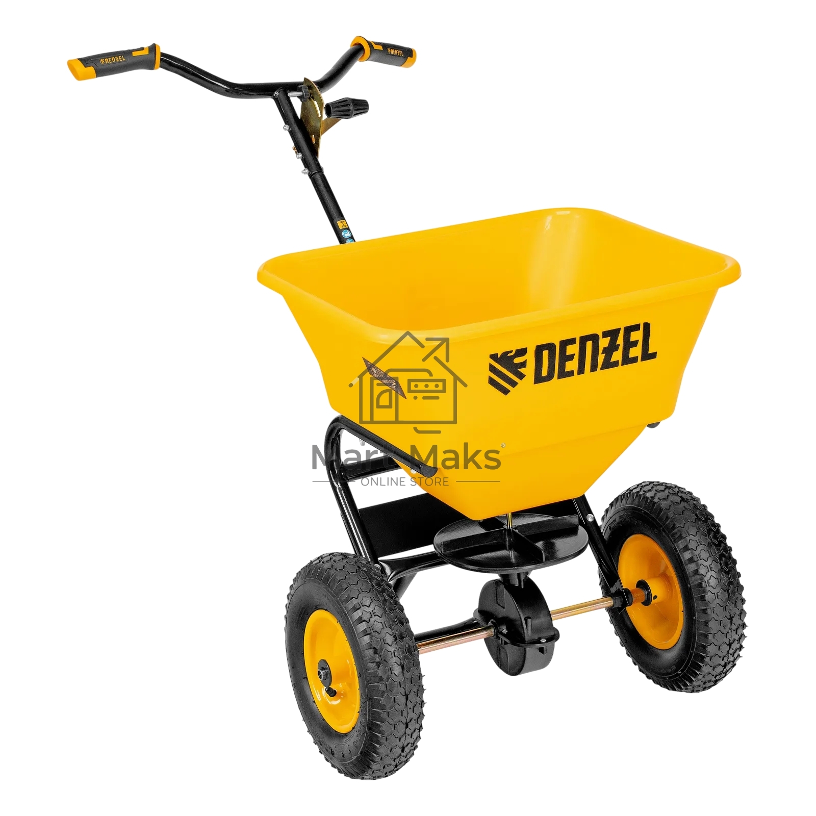 Механическая сеялка на колесах Denzel 45 л