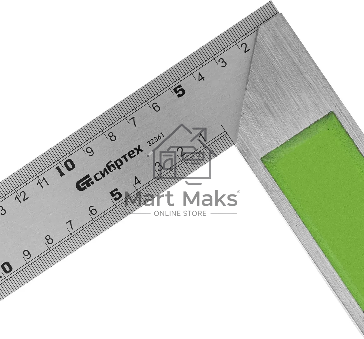 Угольник Сибртех, 300 мм, металлический