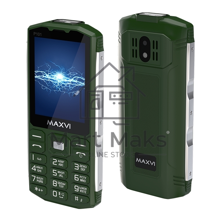 Мобильный телефон Maxvi P101 зеленый