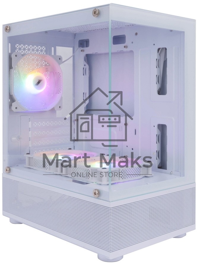 Компьютерный корпус 1STPLAYER MIKU Mi2-A White / mATX / 3x120mm LED fans / Mi2-A-WH-2F1R-W-1F1-W