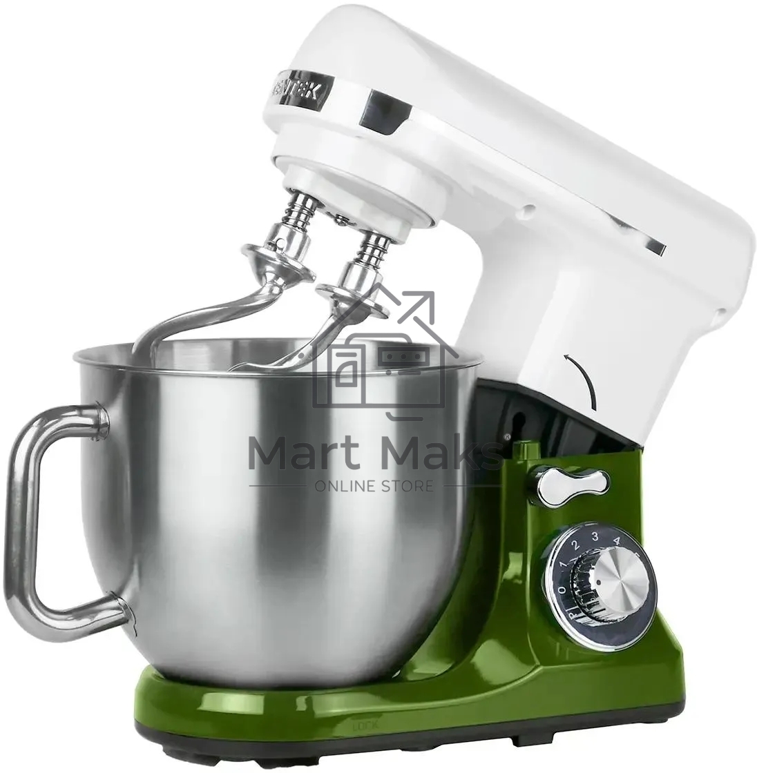 Миксер планетарный Centek CT-1133 (белый/изумруд)