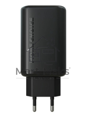 Сетевое зарядное устройство MORE CHOICE NC79a 1USB+2Type-C 3.0A PD 65W быстрая зарядка для Type-C 2м, черный