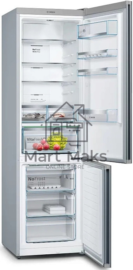 Холодильник Bosch KGN39LB30U черный двухкамерный 279/87л морозилка снизу