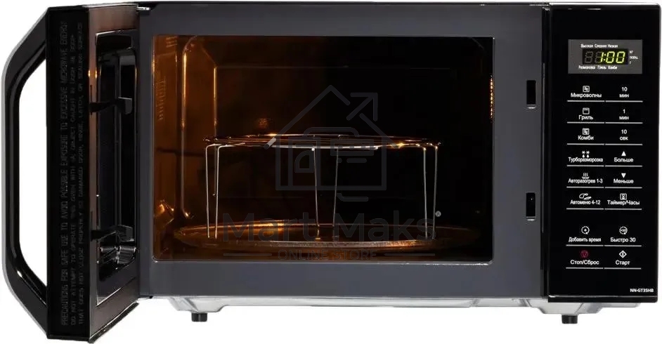 Микроволновая печь PANASONIC NNGT35HBZPE черный, 23 л, 800 Вт, переключатели - сенсор
