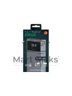 Портативный аккумулятор QUMO Future PowerAid 20000mAh темно-серый FPA-20C-S1