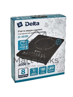 Плита настольная индукционная DELTA D-302N черный