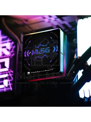 Водяное охлаждение для процессора Thermalright Grand Vision 360 (360mm, LED, Black, ARGB/Fans: 3x120mm, 80.45CFM, 29.4dBA, 2150RPM/Pump height 72.5mm, 6400RPM, Rad thickness 27mm/S: 1700, 1200, 1851, 115X, 2011, 2066, AM5, AM4)