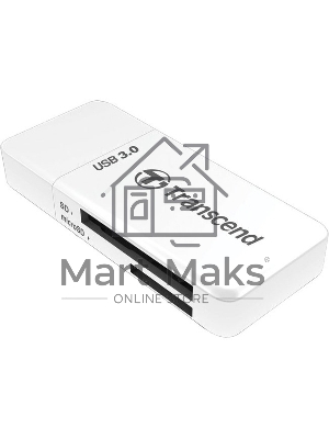 Кард-ридер Transcend RDF5/белый/microSDHC,microSDXC,SDHC,SDXC/USB 3.0/пластик